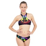 Chakra Design High Neck Bikini Set