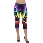 Chakra Design Lightweight Velour Capri Leggings 