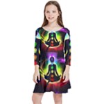 Chakra Design Kids  Quarter Sleeve Skater Dress