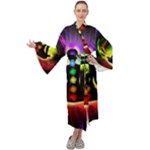 Chakra Design Maxi Velour Kimono