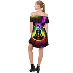 Off Shoulder Chiffon Dress 