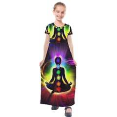 Kids  Short Sleeve Maxi Dress 