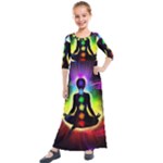 Chakra Design Kids  Quarter Sleeve Maxi Dress