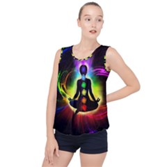 Bubble Hem Chiffon Tank Top 