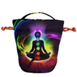 Chakra Design Drawstring Bucket Bag