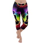 Chakra Design Lightweight Velour Capri Yoga Leggings