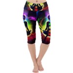 Chakra Design Lightweight Velour Cropped Yoga Leggings