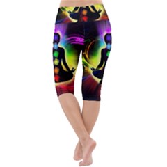 Lightweight Velour Cropped Yoga Leggings 