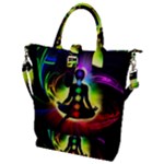 Chakra Design Buckle Top Tote Bag