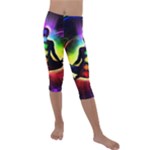 Chakra Design Kids  Lightweight Velour Capri Leggings 