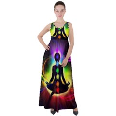 Empire Waist Velour Maxi Dress 