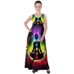 Chakra Design Empire Waist Velour Maxi Dress