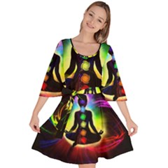 Velour Kimono Dress 