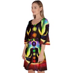 Velour Kimono Dress 