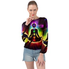 Banded Bottom Chiffon Top 