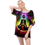 Chakra Design Oversized Chiffon Top