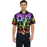 Chakra Design Men s Short Sleeve Pocket Shirt 