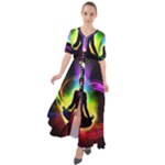 Chakra Design Waist Tie Boho Maxi Dress