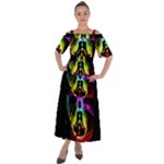 Chakra Design Shoulder Straps Boho Maxi Dress 