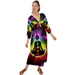 Chakra Design Grecian Style  Maxi Dress