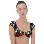 Chakra Design Cap Sleeve Ring Bikini Top