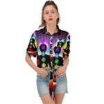 Chakra Design Tie Front Shirt 