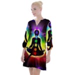 Chakra Design Open Neck Shift Dress