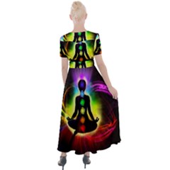 Button Up Short Sleeve Maxi Dress 