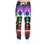 Chakra Design Women velvet Drawstring Pants