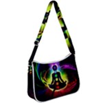 Chakra Design Zip Up Shoulder Bag