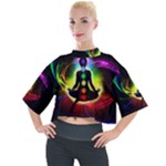 Chakra Design Mock Neck Tee