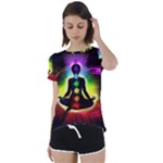 Chakra Design Short Sleeve Foldover Tee