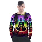 Chakra Design Men s Long Sleeve Raglan Tee