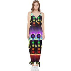 Sleeveless Tie Ankle Chiffon Jumpsuit 
