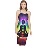 Chakra Design Bodycon Cross Back Summer Dress