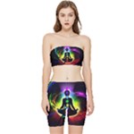 Chakra Design Stretch Shorts and Tube Top Set