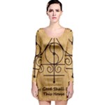 Only Good Shall Enter This House Long Sleeve Bodycon Dress
