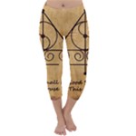 Only Good Shall Enter This House Capri Winter Leggings 