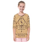 Only Good Shall Enter This House Kids  Quarter Sleeve Raglan Tee