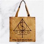 Only Good Shall Enter This House Zipper Grocery Tote Bag