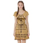 Only Good Shall Enter This House Short Sleeve Skater Dress