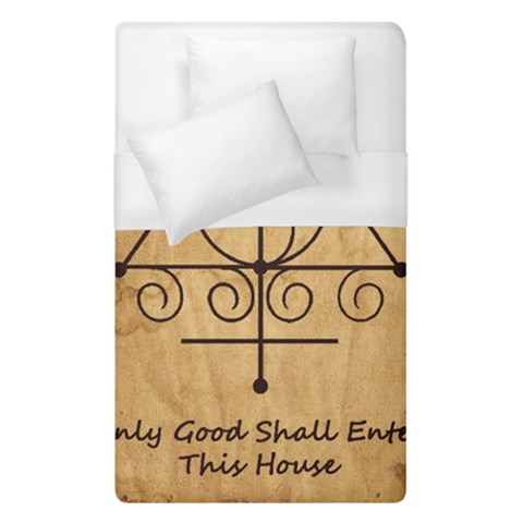 Only Good Shall Enter This House Duvet Cover (Single Size) from ArtsNow.com