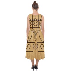Midi Tie-Back Chiffon Dress 