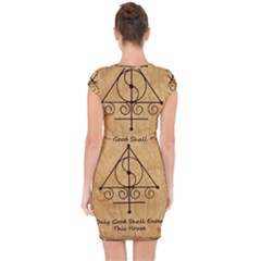 Capsleeve Drawstring Dress  