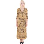Only Good Shall Enter This House Quarter Sleeve Wrap Maxi Dress