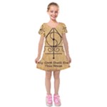 Only Good Shall Enter This House Kids  Short Sleeve Velvet Dress