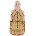 Velvet Long Sleeve Shoulder Cutout Dress 