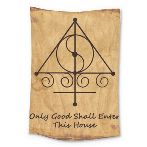 Only Good Shall Enter This House Large Tapestry from ArtsNow.com