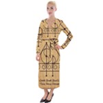 Only Good Shall Enter This House Velvet Maxi Wrap Dress