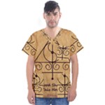 Only Good Shall Enter This House Men s V-Neck Scrub Top